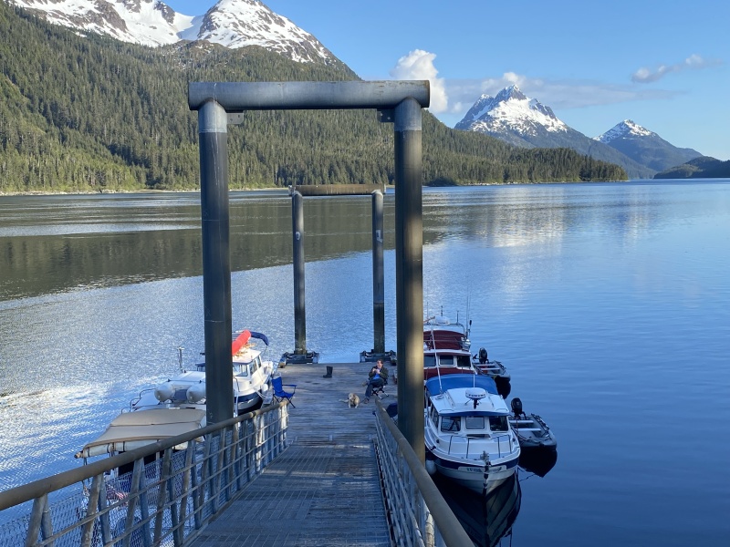 At the forest service wilderness dock near Pelican