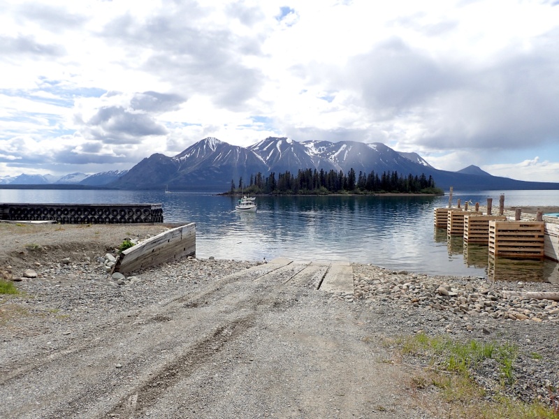 Atlin boat launch.