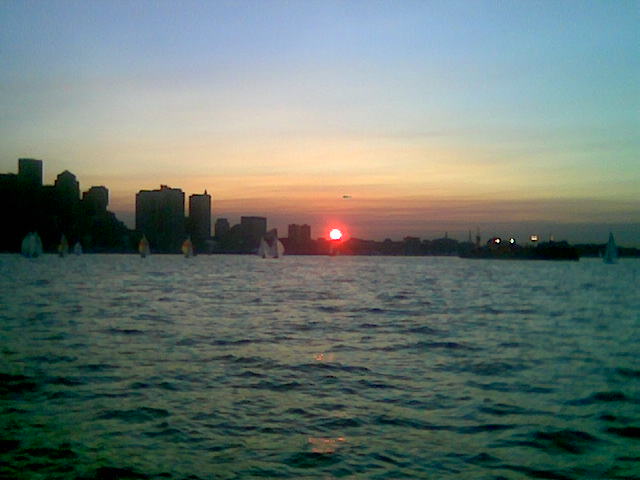 Aug 07 Sunset Boston.