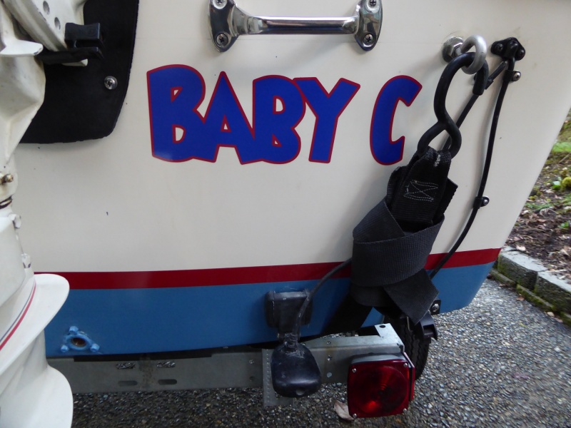 Baby-C vinyl decal from "boatletteringtoyou.com" same place I got the Big-C lettering.