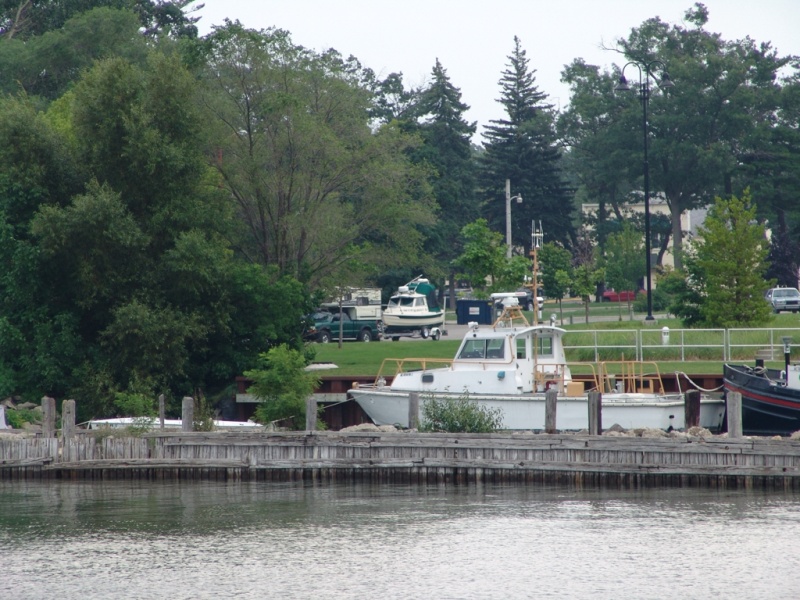 Back in town behind The Great Lakes Maritime Academy.