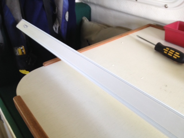 Back side of rail has peel off sticky.  I added 4200