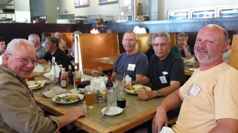 Background-Donna & Ted (Tabbycat), Peter, Foreground Roger (formerly Dreamer), Milt & Chuck (Reel Joy) and Brett (Sea-Cup)