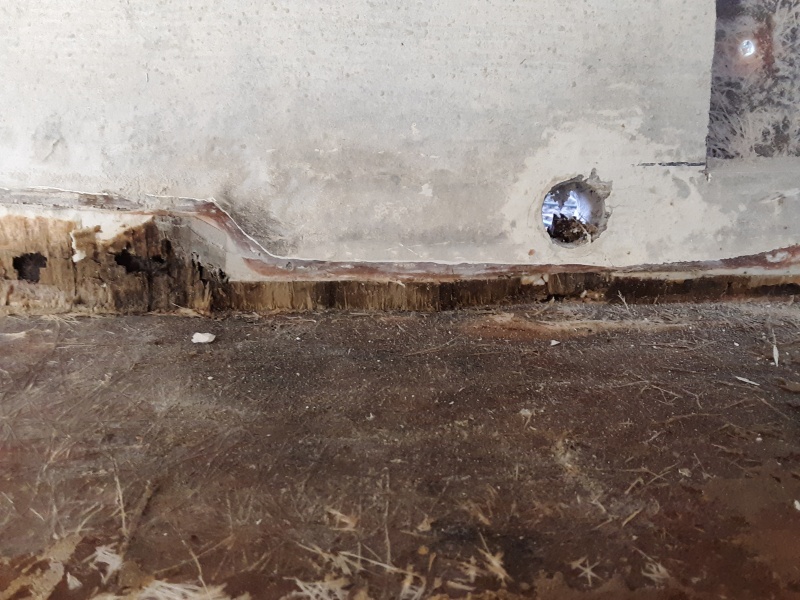 bad news here, wet hull has infected transom coring