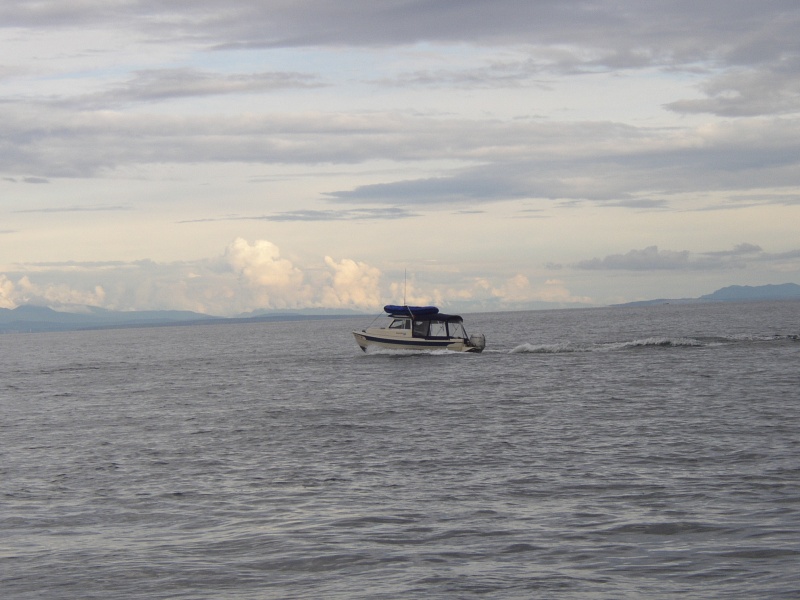 Bambina heading across Straits of Georgia