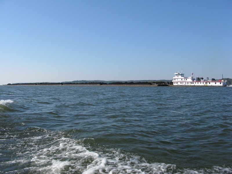 Barge traffic up close.