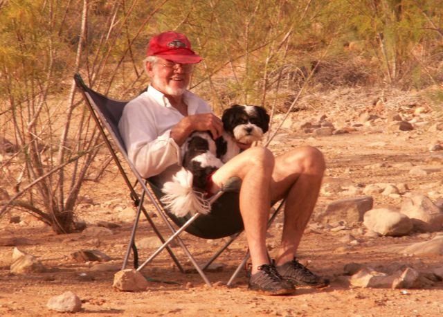 Baxter Then Adopted John at Rock Creek Canyon 9-19-08