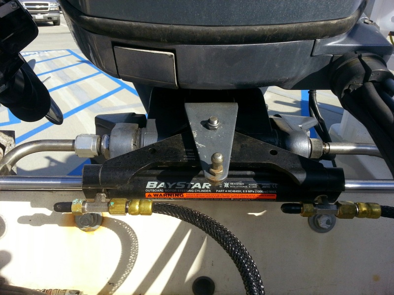 Baystar Hydraulic Steering Installation