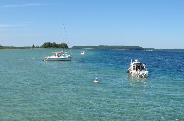 Beach at Power Island, Grand Traverse Bay, Traverse City, MI