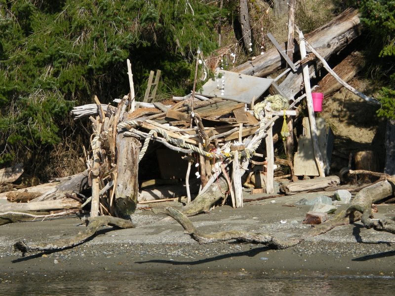 Beach "camp" on the Tacoma Narrows