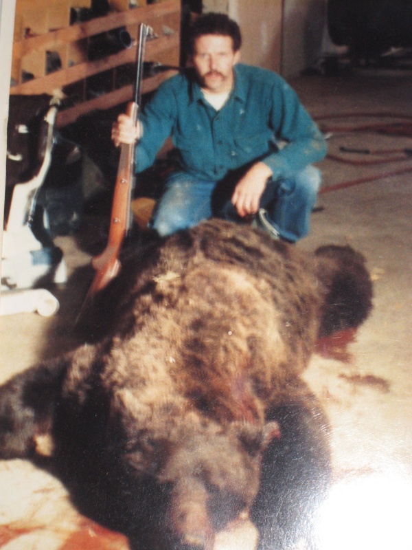 Bear I shot in my garage (a few years ago!)