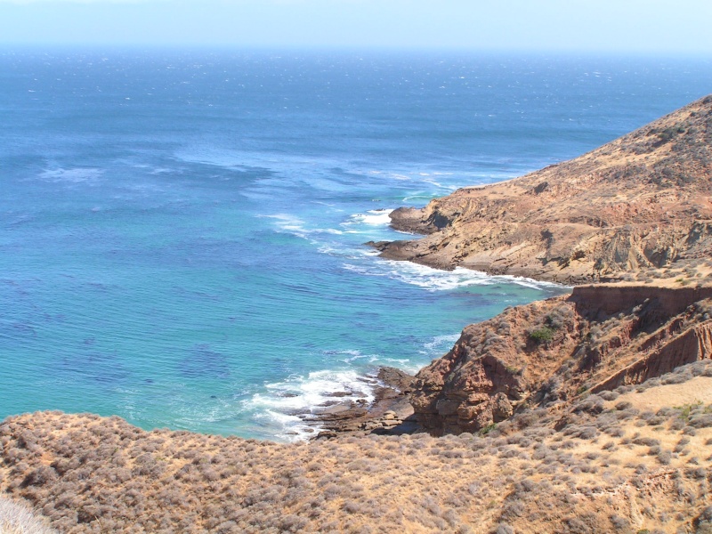 Beautiful coastline and water.