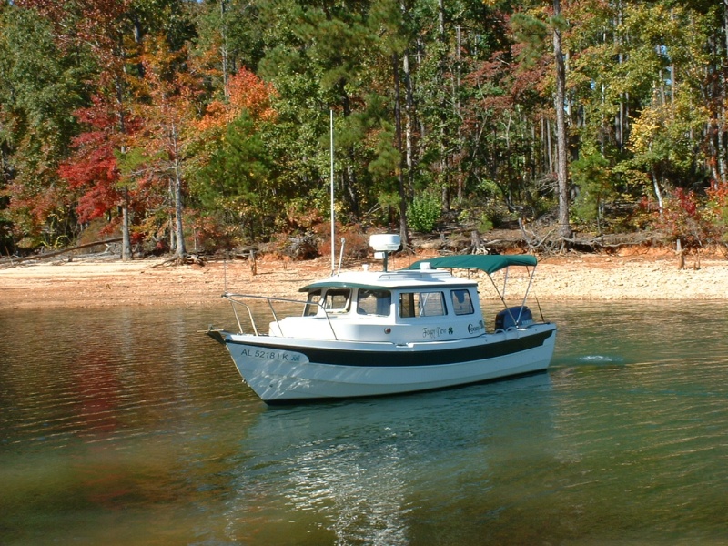 Beautiful fall day on Lake Martin.