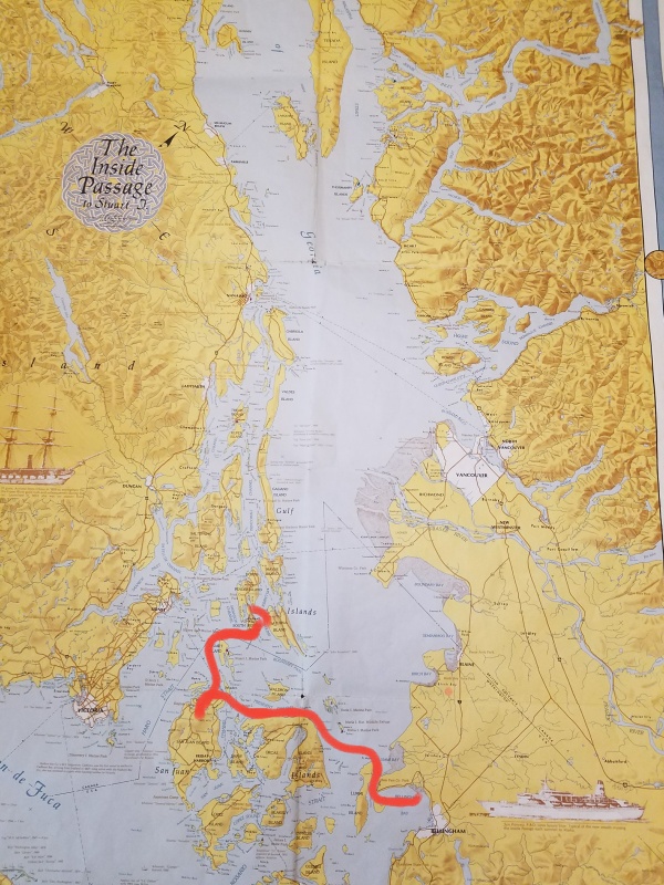 Bellingham to Mosquito Pass and then to Pt. Browning.