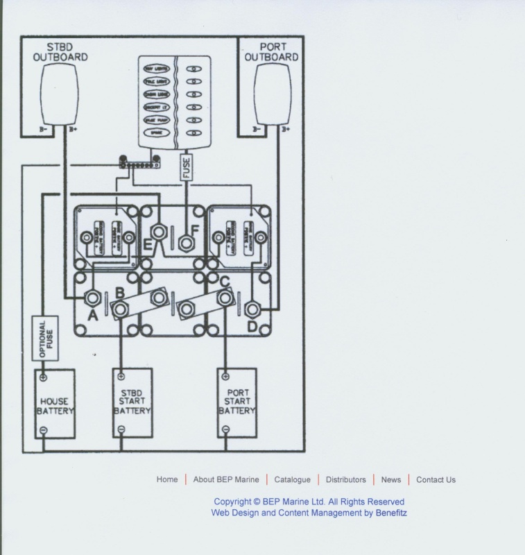 BEP 717A-100A  3 battery wiring