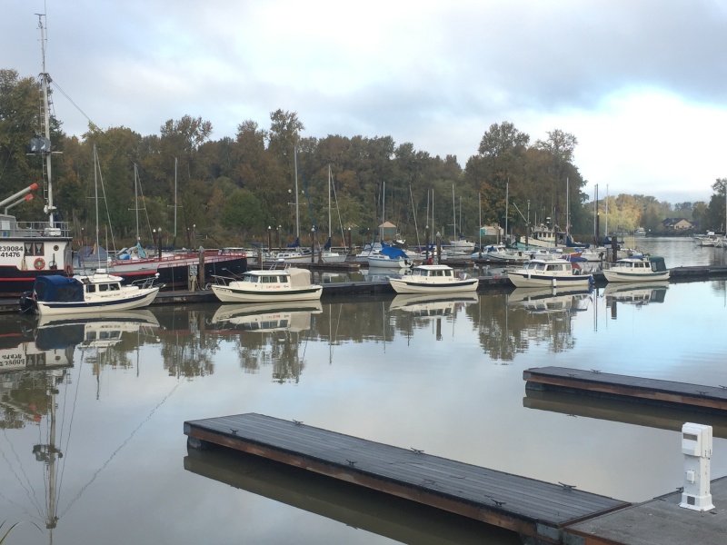 Better shot of our boats tied up at the \"Elochoman\" Marina!