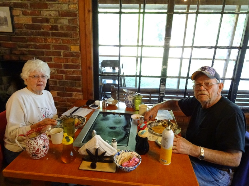 Bettie and CA--their own table!