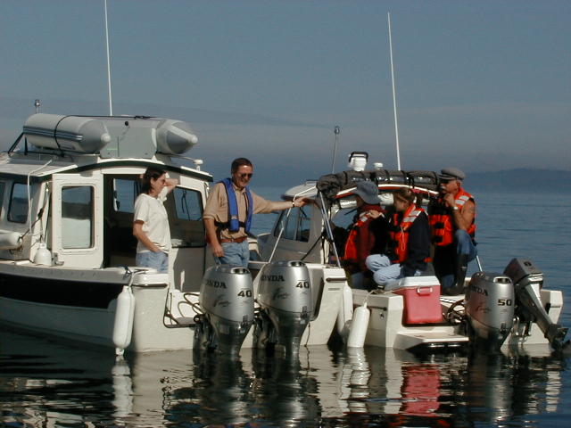 Betty Louise and Sea Shift rafted up