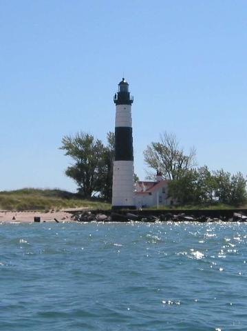 Big Sable Point lighthouse located between Manistee and Ludington.