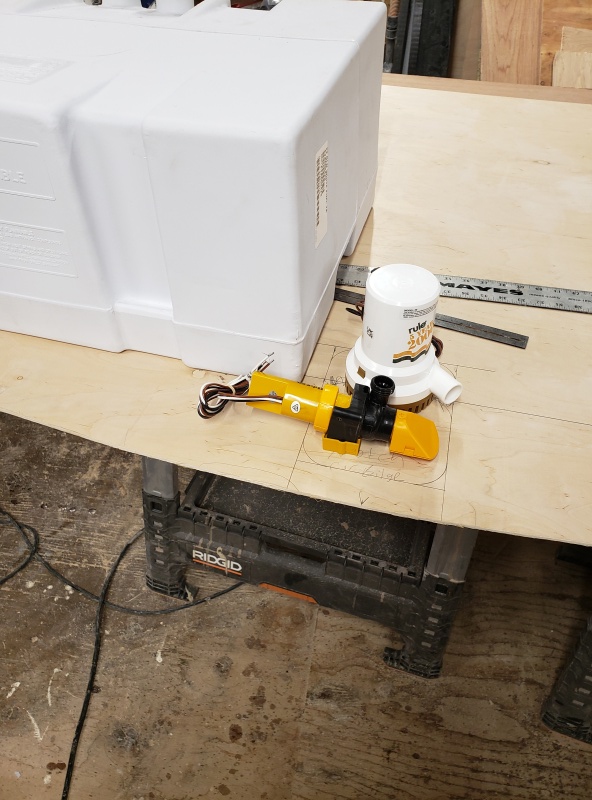 Bilge Pump and Fuel Tank Mockup