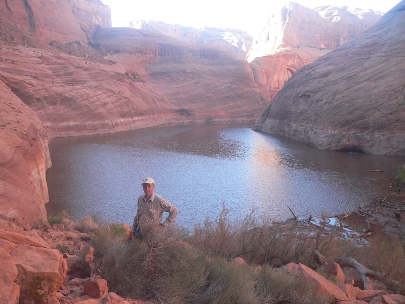 Bill at the lake above Forgotten Canyon