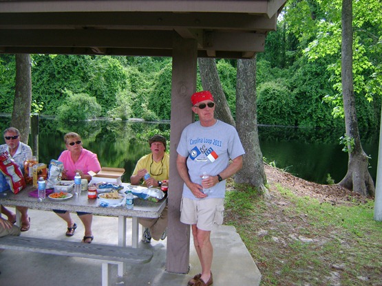 Bill from Lady KC displaying the cruise T-shirt