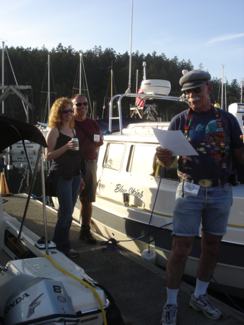 BLUE SKIES is christened
Owners Shelly & Jim of BC