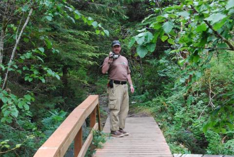 Boardwalk up to Baranof Lake