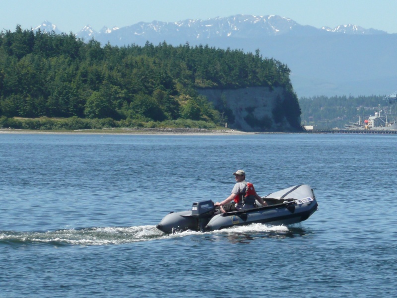Boat #9 (2006-2008): 1980 Zodiac GR 13' cruising near Fort Flagler state park on Marrowstone Island