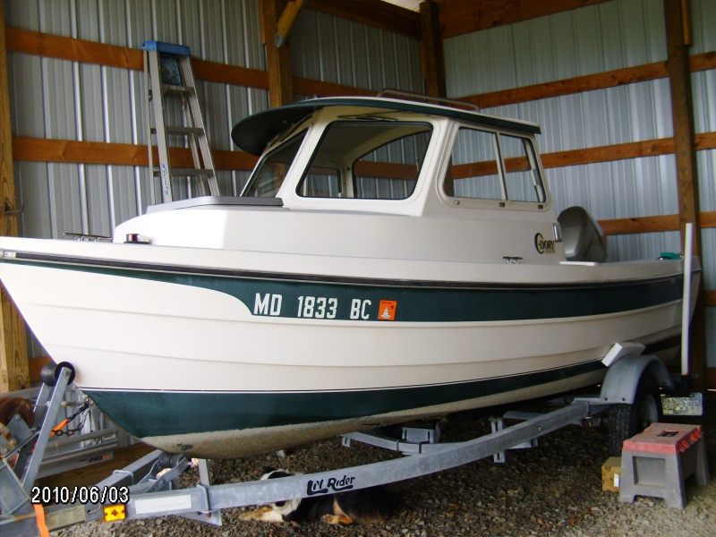 Boat in her new home..