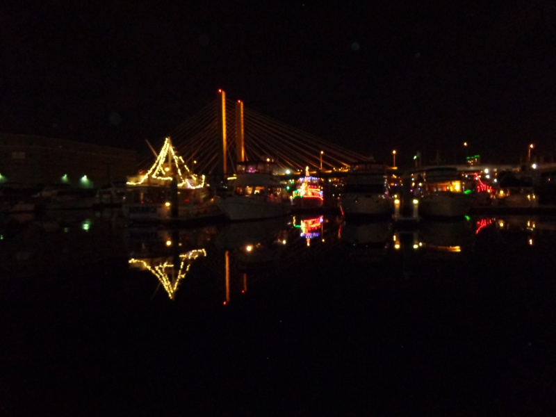 Boat lights - Dock Street Marina - Facing east towards the Tacoma Dome