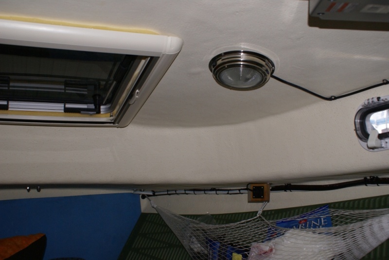 Boat Mods - Windlass Switch 09 New plug-in for remote switch on starboard side of v-berth.