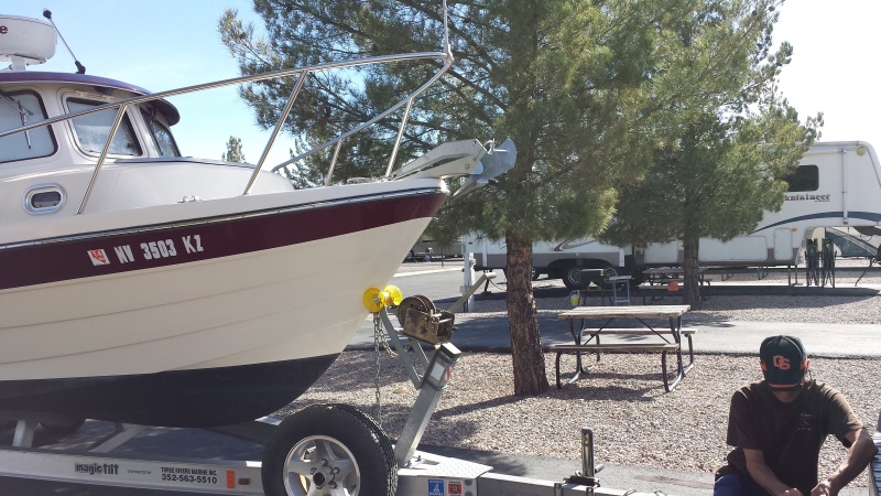 Boater Homing at RV park outside Tucson