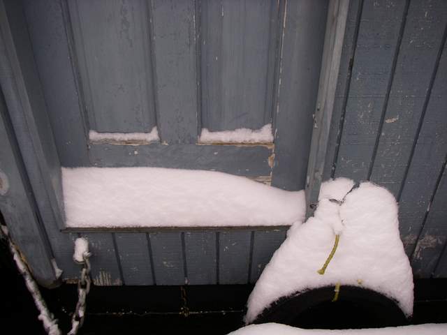 Boathouse doorway.