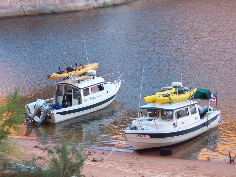 Bosa Nova and C-Idaho on the Beach in Forgotten Canyon 9-27