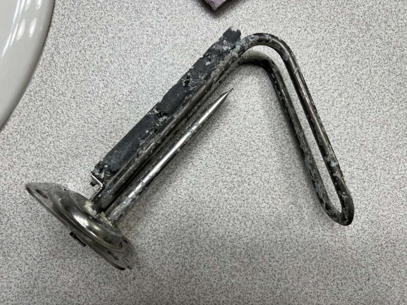 Bosch 2.5g heating element cleaned up