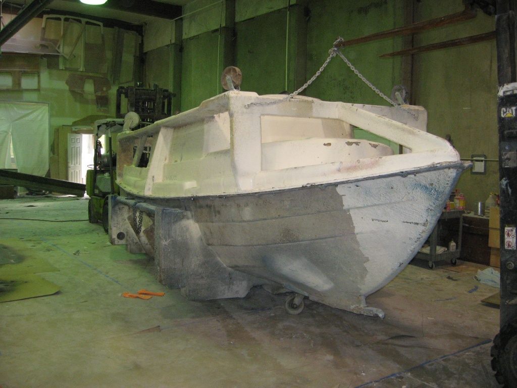 Both the deck and hull molds together so that we can glass the deck to hull joint