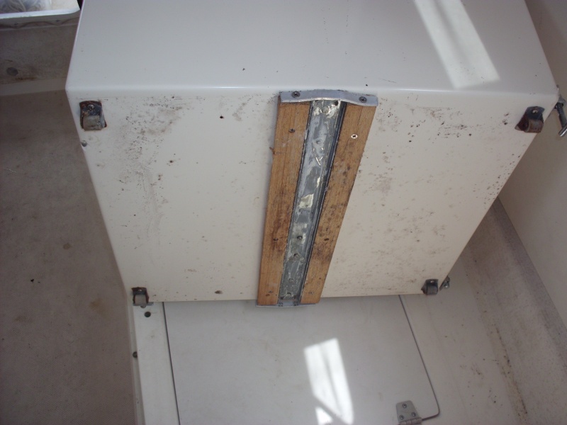 Bottom of barber chair .It still will slide back and forth with 4 caster wheels and track on bottom The problem is it can come up in heavy seas