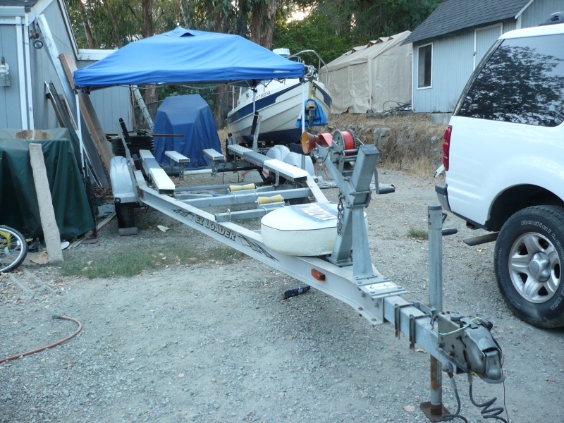 Bought used 03 EZ Alum tandem to replace single axle. Refitting for CD. Sun canopy for working in the heat!
