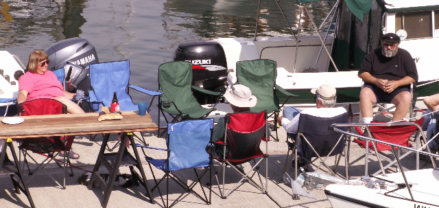 Brats on the Dock at Langley 2 6-13-09