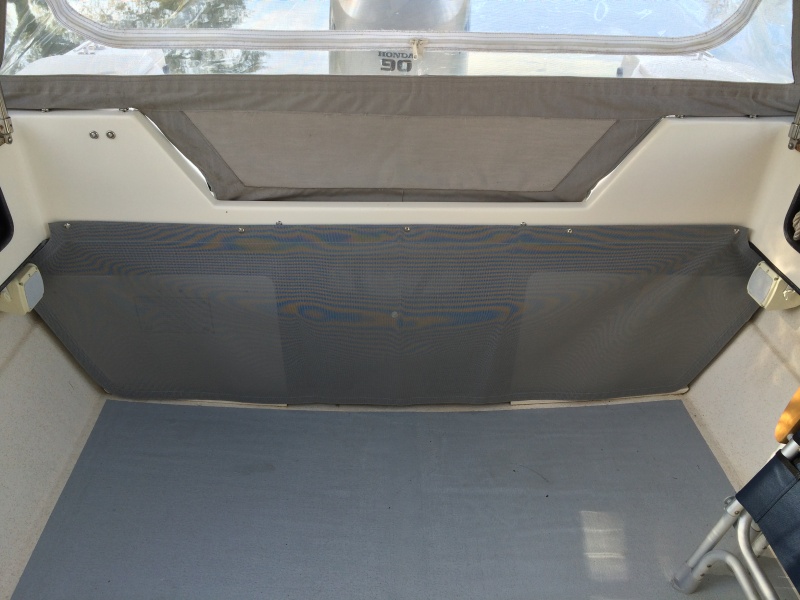Breathable screen to hide fuel tanks
