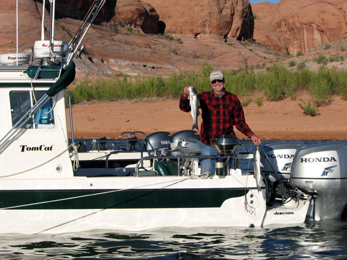 Brent bringing home the bacon... er, fish