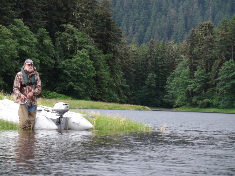 Brent fishing.  He caught two & could have if wanted many more.