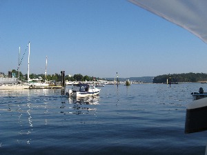 Brock on Bambina underway Saturday am