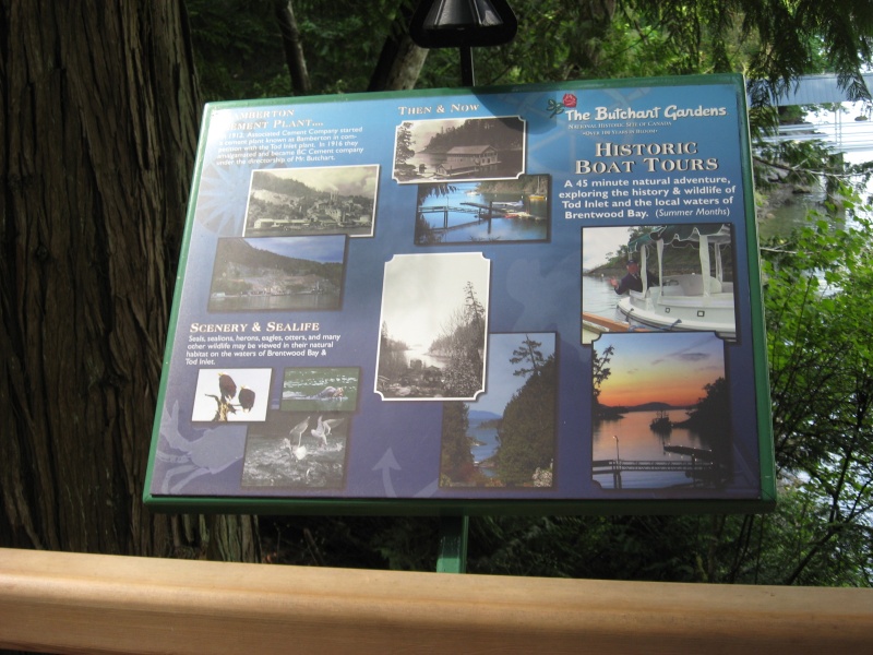 Buchart Garden sign
