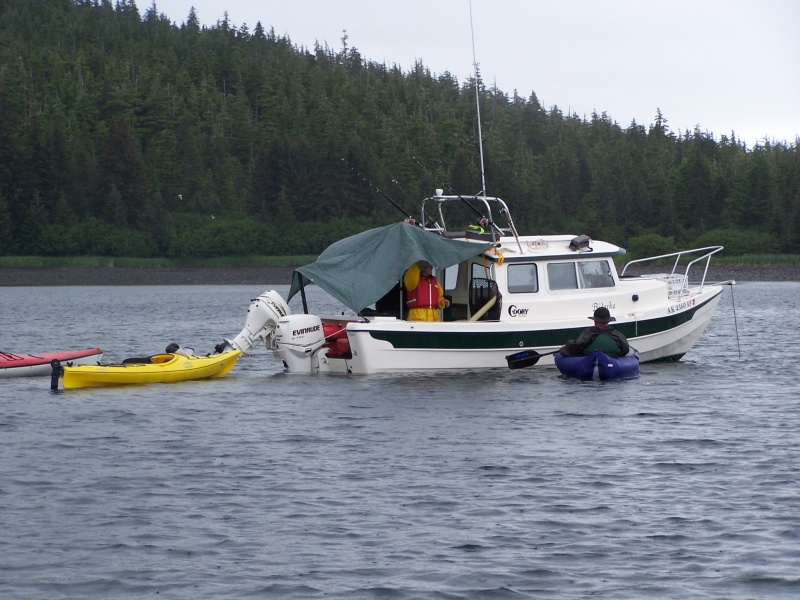 (C-Biscuit) Bidarka at Anchor
