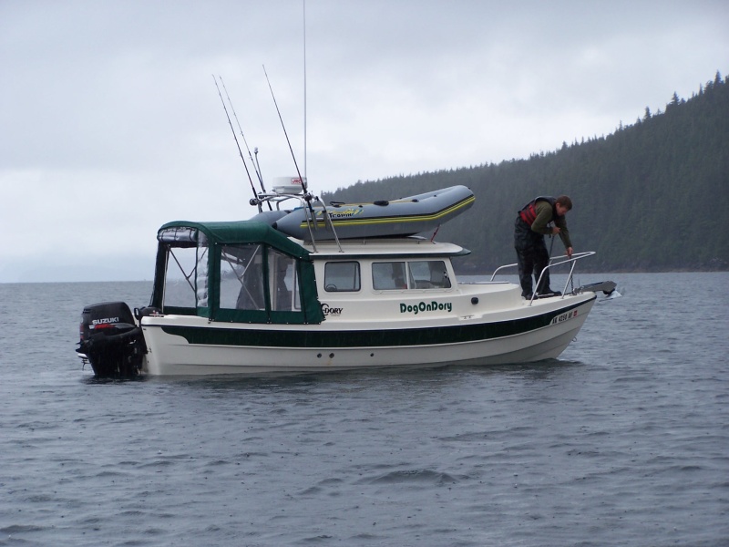 (C-Biscuit) Dan weighs anchor in the rain