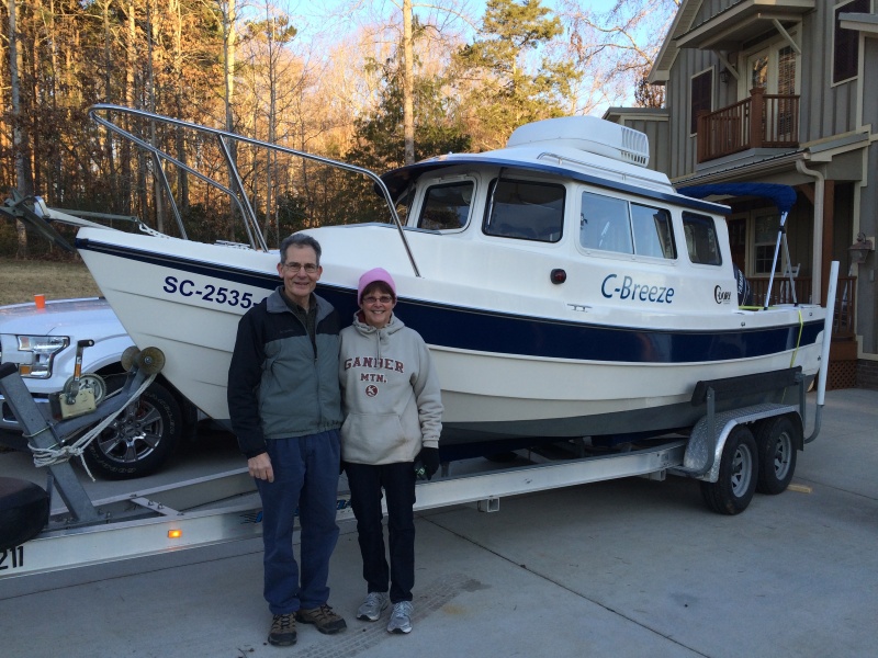 C-Breeze headed for her new home in Table Rock Lake, MO. Best of luck with her Richard & Martha !