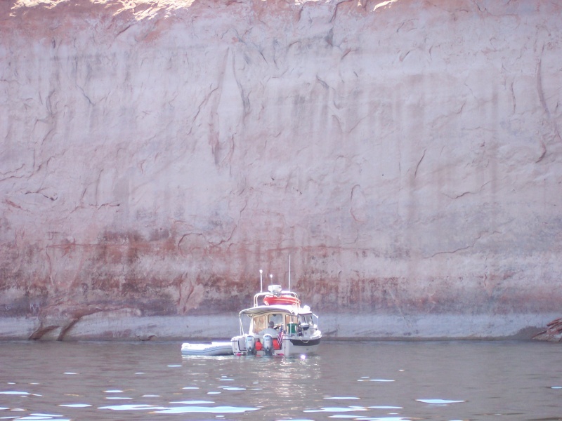 C-Cakes drifting, eating lunch and taking a swim in the main channel after leaving Rainbow Natural Bridge 9-26