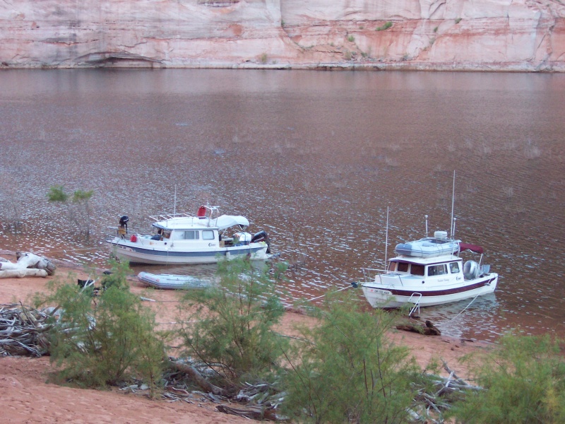 C-Dory from New Mexico with John? and Constant Craving with Steve and Diana on board in Explorer Canyon 9-26